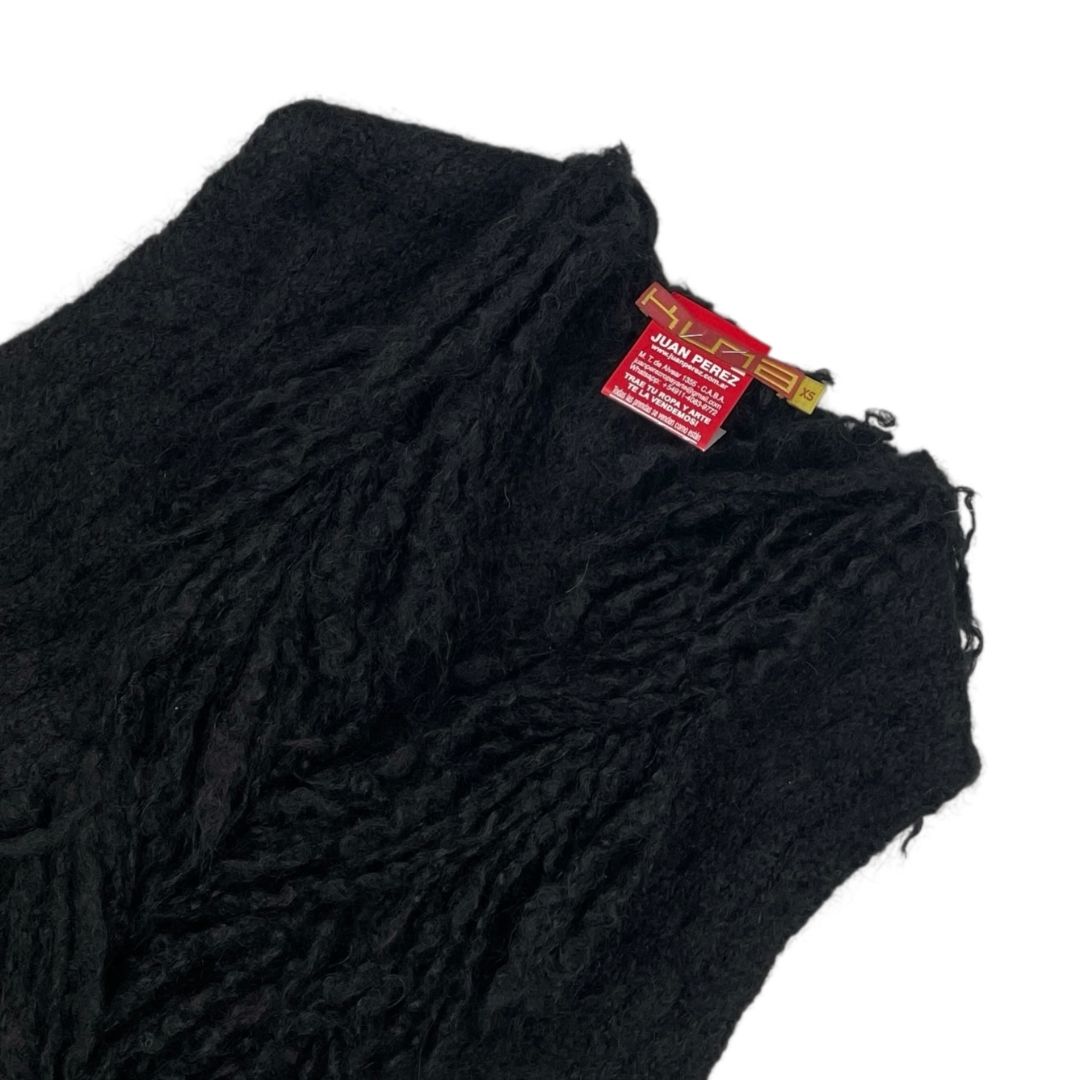 Chaleco Largo  KUNA  Color Negro Talle XS