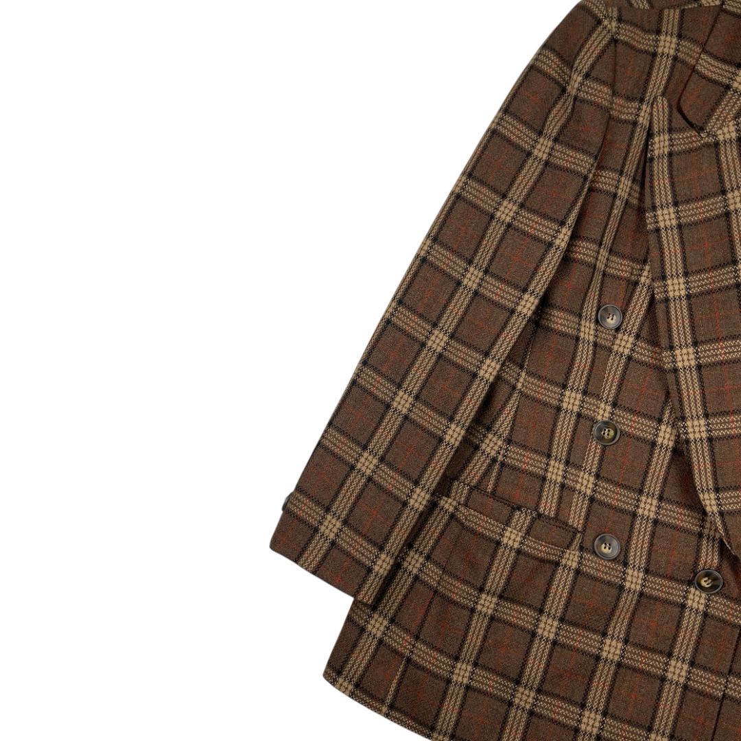 Saco  EVAN PICONE  Color Varios Cuadros Marron Talle M