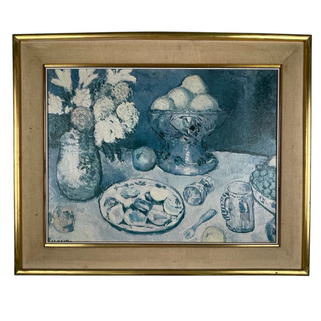 PICASSO  Arte sin Vidrio  Estilo Naturaleza Muerta  Medida 70 cm X 60 cm