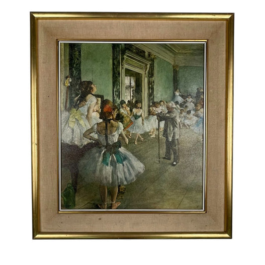 Arte sin Vidrio  DEGAS  Estilo Figurativo Obra 40 cm X 35 cm Marco 53 cm X 47 cm