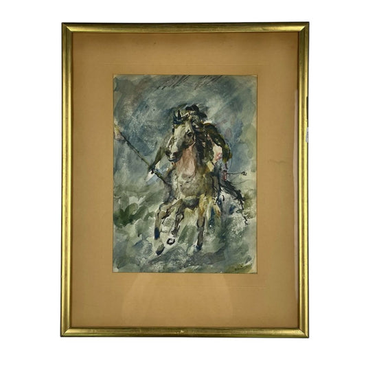 Arte con Vidrio  ANONIMO  Estilo Figurativo Obra 32 cm X 24 cm Marco 52 cm X 41 cm