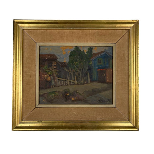 Arte sin Vidrio  ANONIMO  Estilo Paisajismo Obra 19 cm X24 cm Marco 34 cm X 40 cm