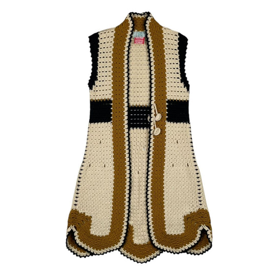 Chaleco Largo  MOLDA  Beige Talle M