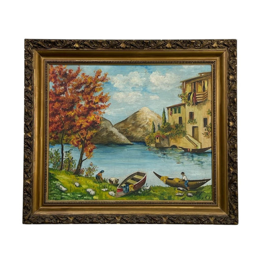 Arte sin Vidrio  ANONIMO  Estilo Paisajismo OBRA 50 cm X 57 cm MARCO 64 cm X 74 cm