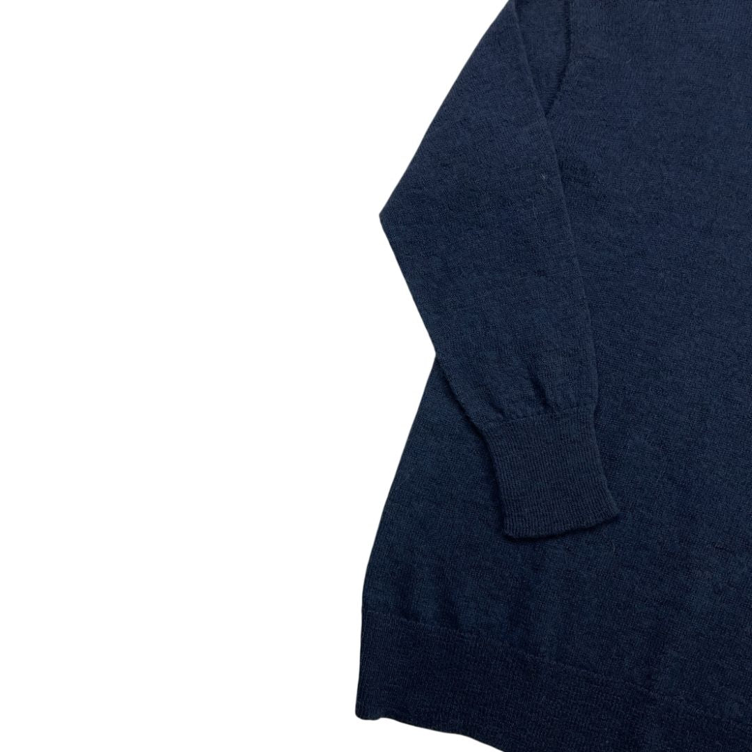 Sweater Cuello Alto  MANOS ANDINAS  Azul Talle L