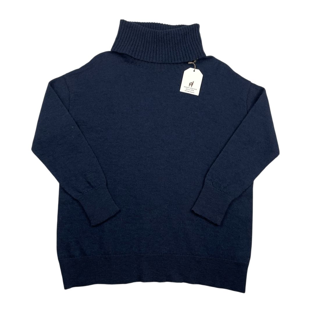 Sweater Cuello Alto  MANOS ANDINAS  Azul Talle L