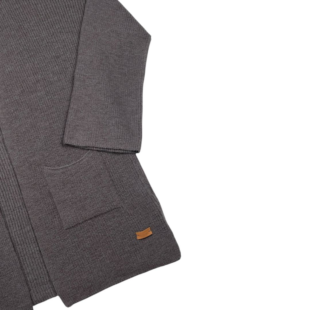 Sweater Abierto  MANOS ANDINAS  Gris Talle L