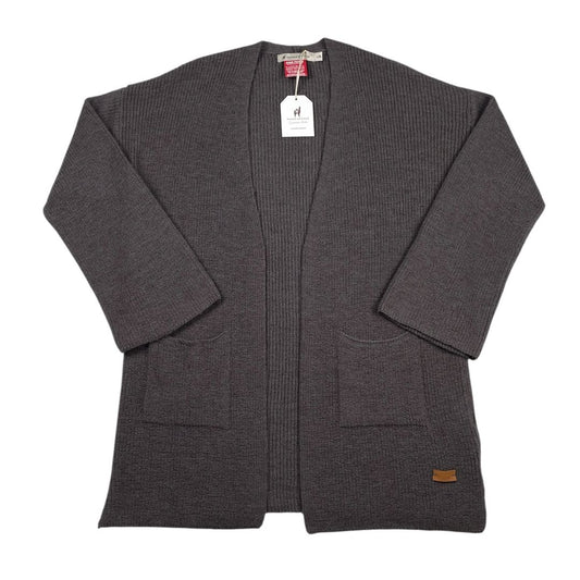 Sweater Abierto  MANOS ANDINAS  Gris Talle L