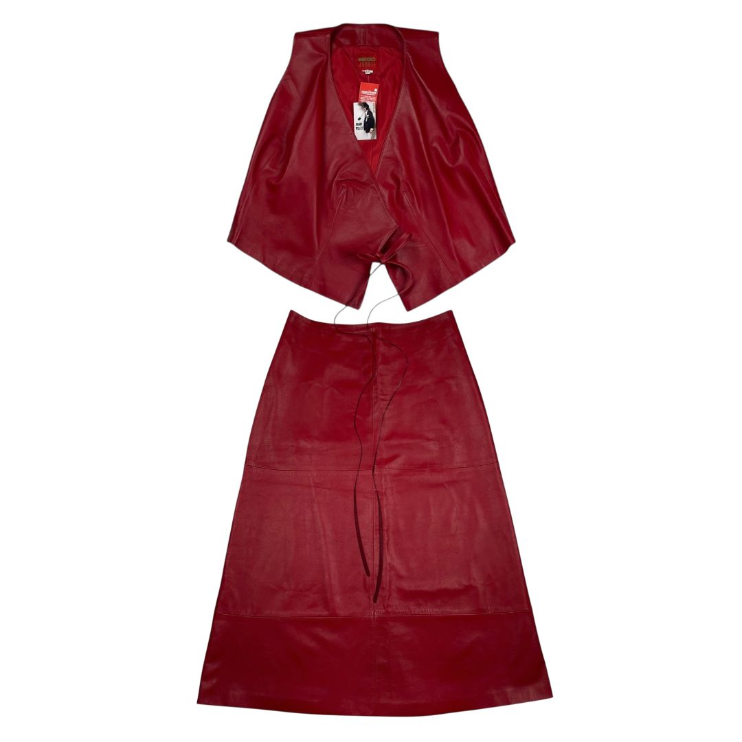 Conjunto X2  KENZO  Rojo Talle 42