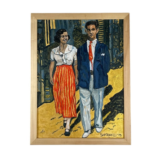 Arte sin Vidrio  UN SANTORELLI  Estilo Figurativo Obra 40 cm X 30 cm