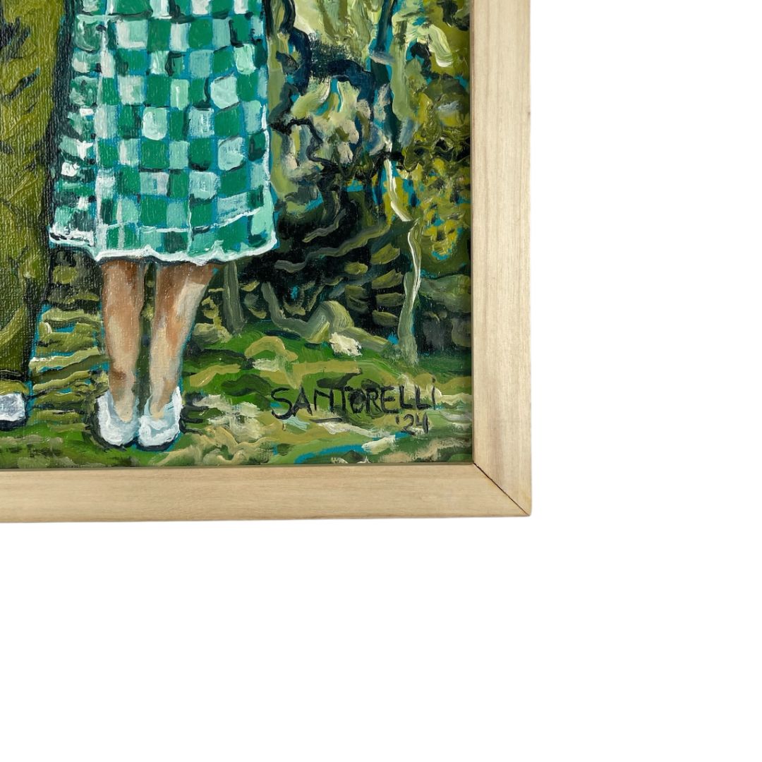 Arte sin Vidrio  UN SANTORELLI  Estilo Figurativo Obra 40 cm X 30 cm