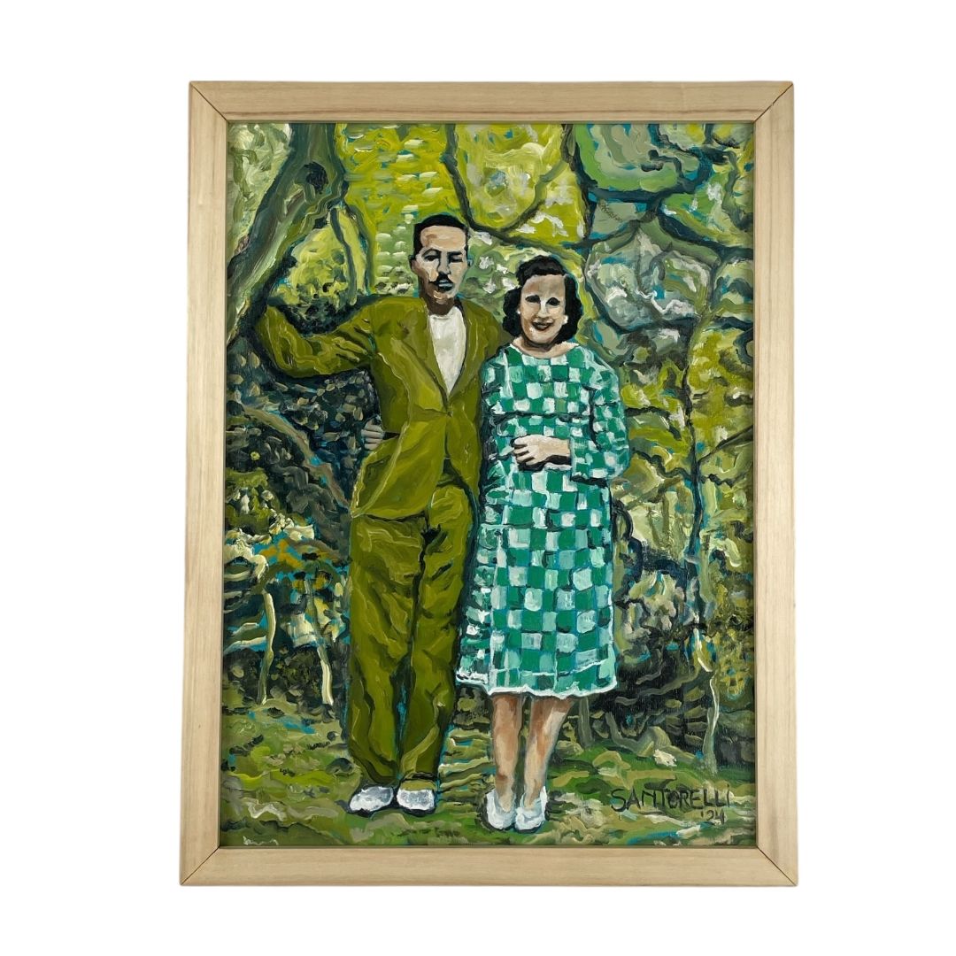 Arte sin Vidrio  UN SANTORELLI  Estilo Figurativo Obra 40 cm X 30 cm