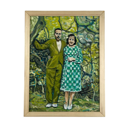 Arte sin Vidrio  UN SANTORELLI  Estilo Figurativo Obra 40 cm X 30 cm