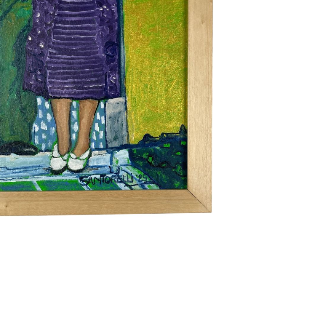 Arte sin Vidrio  UN SANTORELLI  Estilo Figurativo Obra 40 cm X 30 cm