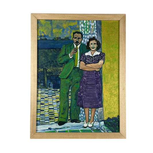 Arte sin Vidrio  UN SANTORELLI  Estilo Figurativo Obra 40 cm X 30 cm