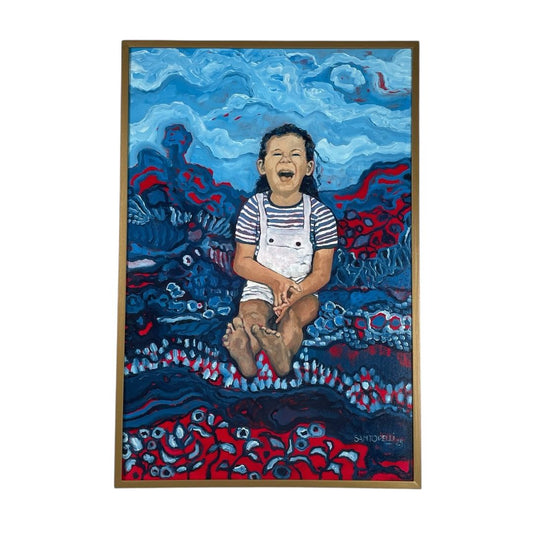 Arte sin Vidrio  UN SANTORELLI  Estilo Figurativo Obra 90 cm X 60 cm