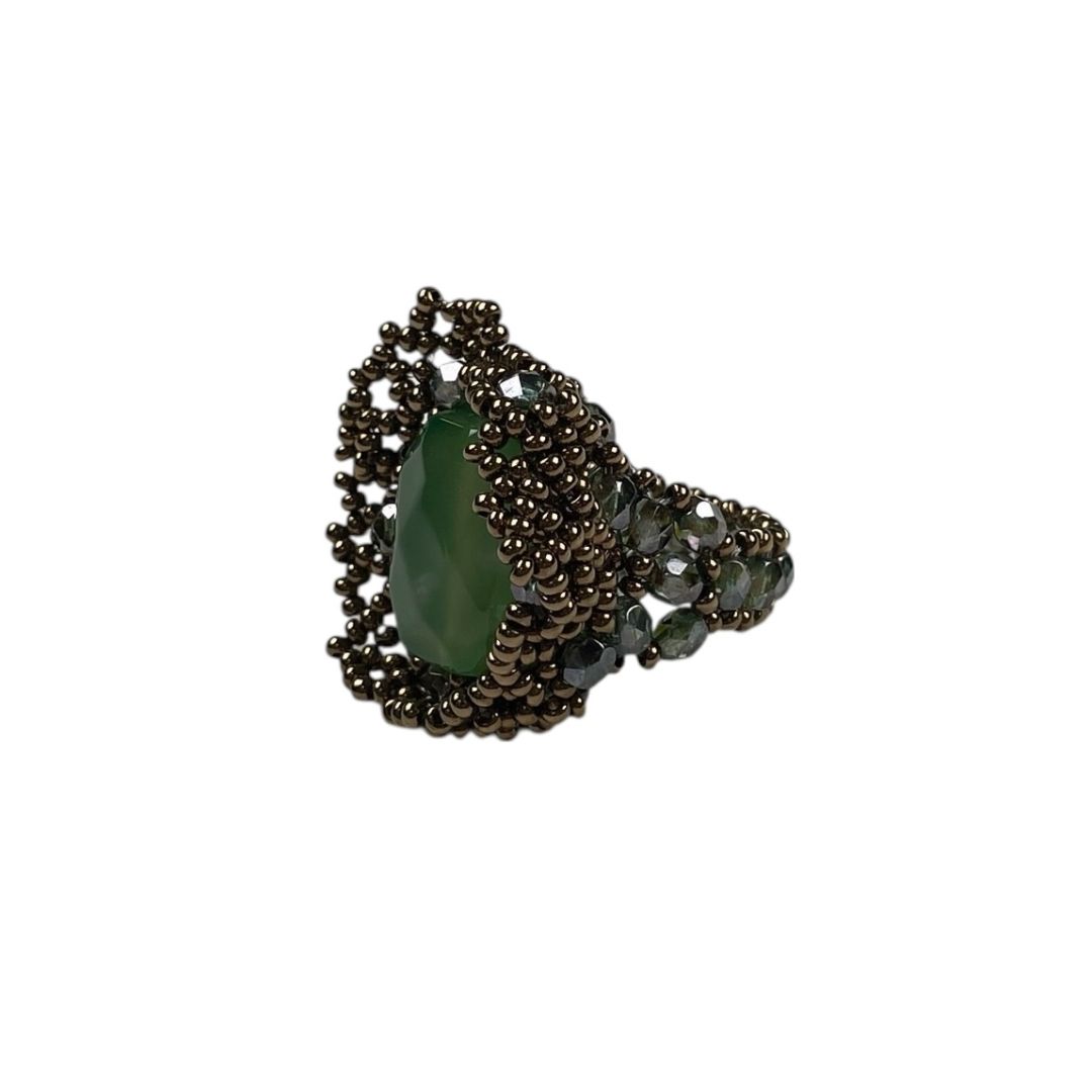 Anillo  CELEDONIO  Verde Talle Unico