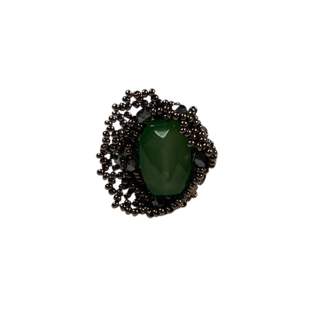 Anillo  CELEDONIO  Verde Talle Unico