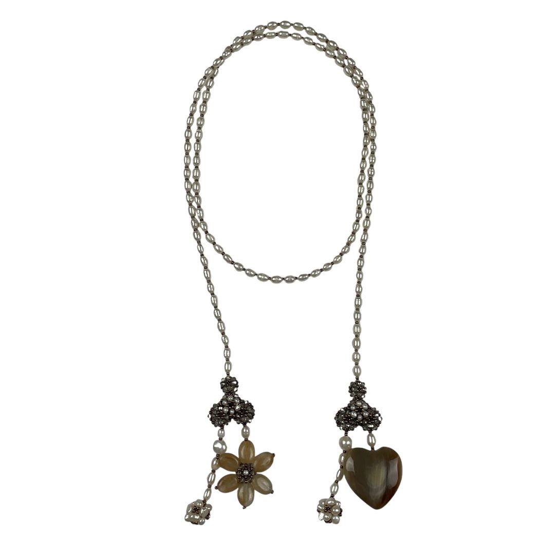 Collar  CELEDONIO  Blanco Talle Unico