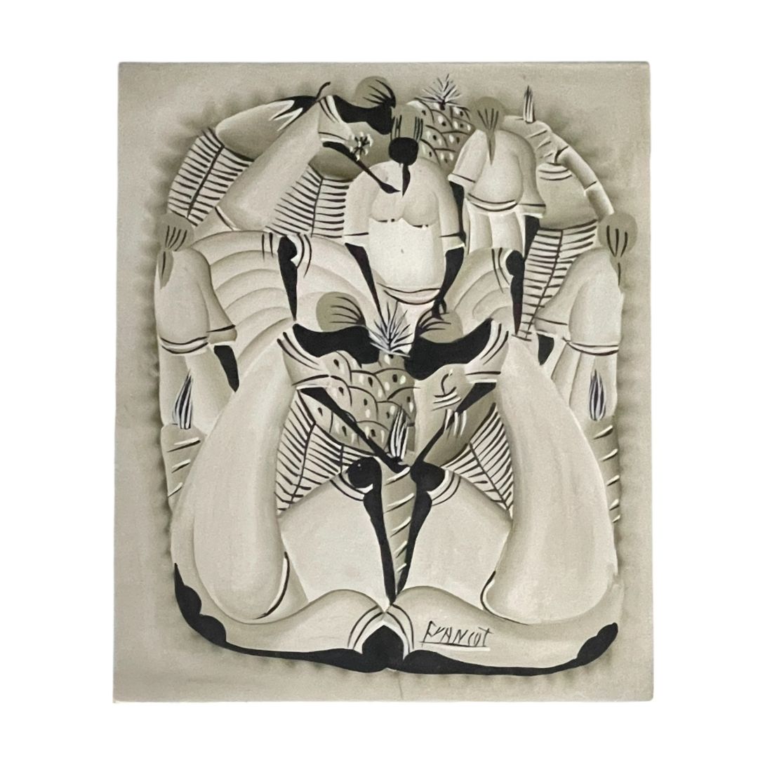 ANONIMO  Arte sin Vidrio  Estilo Figurativo  Medida 59cm X 50cm