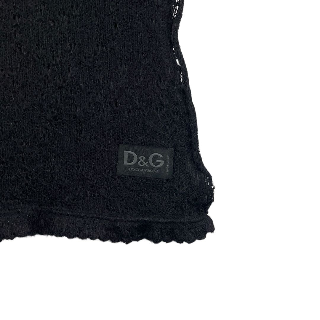 Bufanda  DOLCE GABBANA  Color Negro Medida 255cm X 35cm
