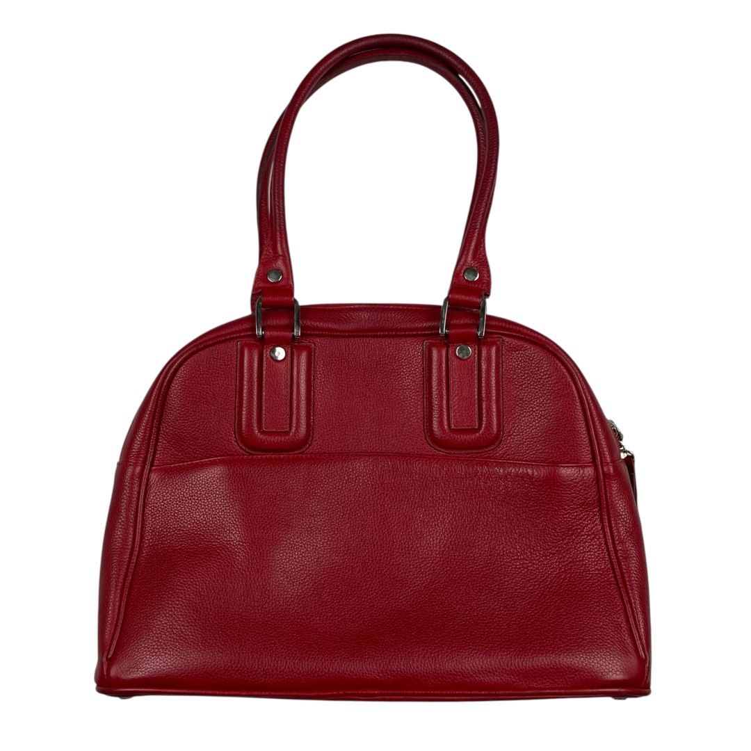 Cartera  CASA LOPEZ  Color Rojo Medida 31cm X 24cm