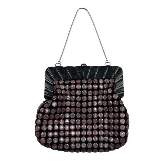 Cartera  SIN MARCA  Color Negro y Rosa Medida 22cm X 24cm