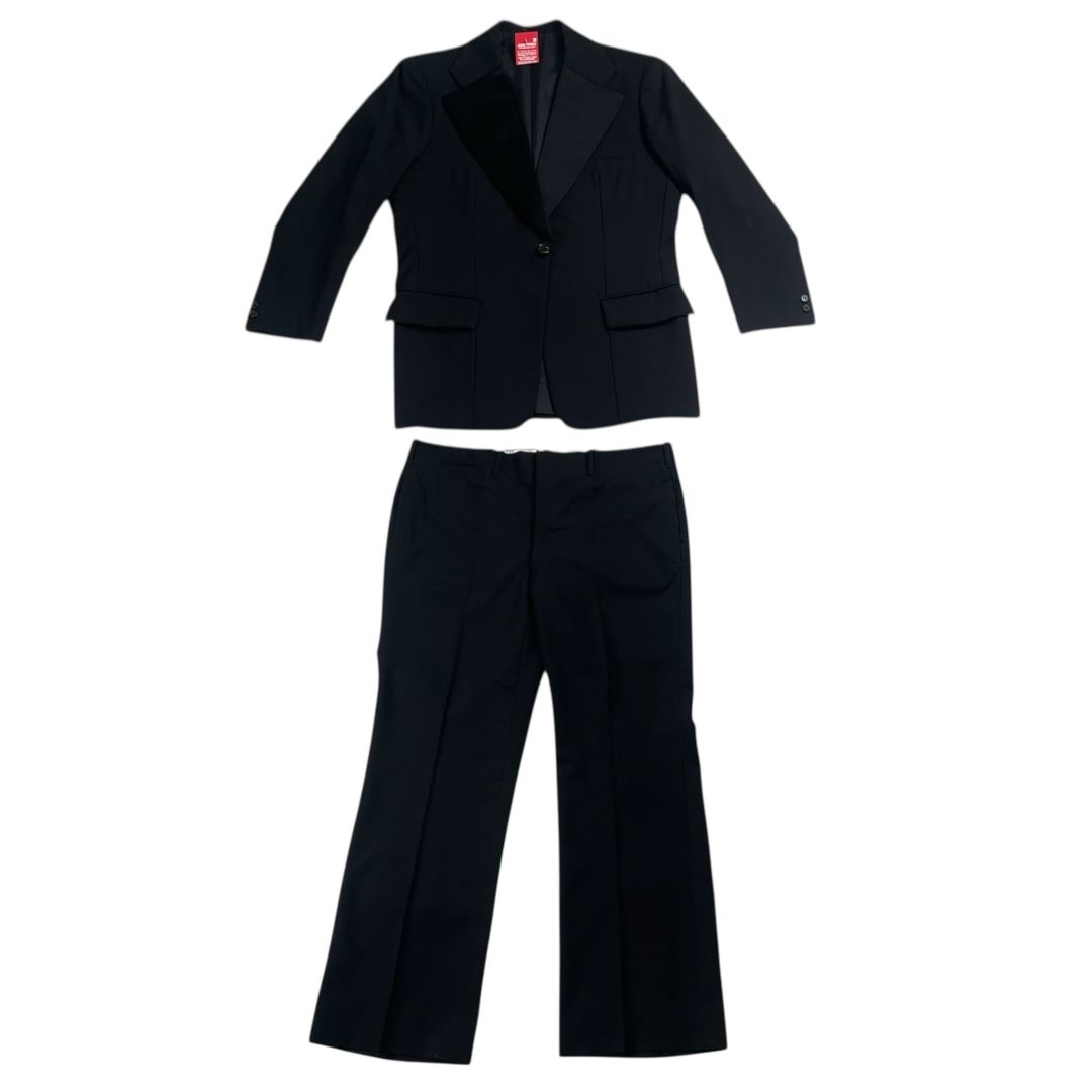 Conjunto X2 Pantalon Y Saco  E. MOLLO  Negro Talle L