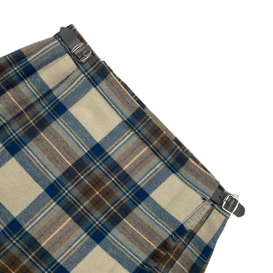 Pollera Quilt  HARRODS  Color Varios Escoces Azul Talle 42
