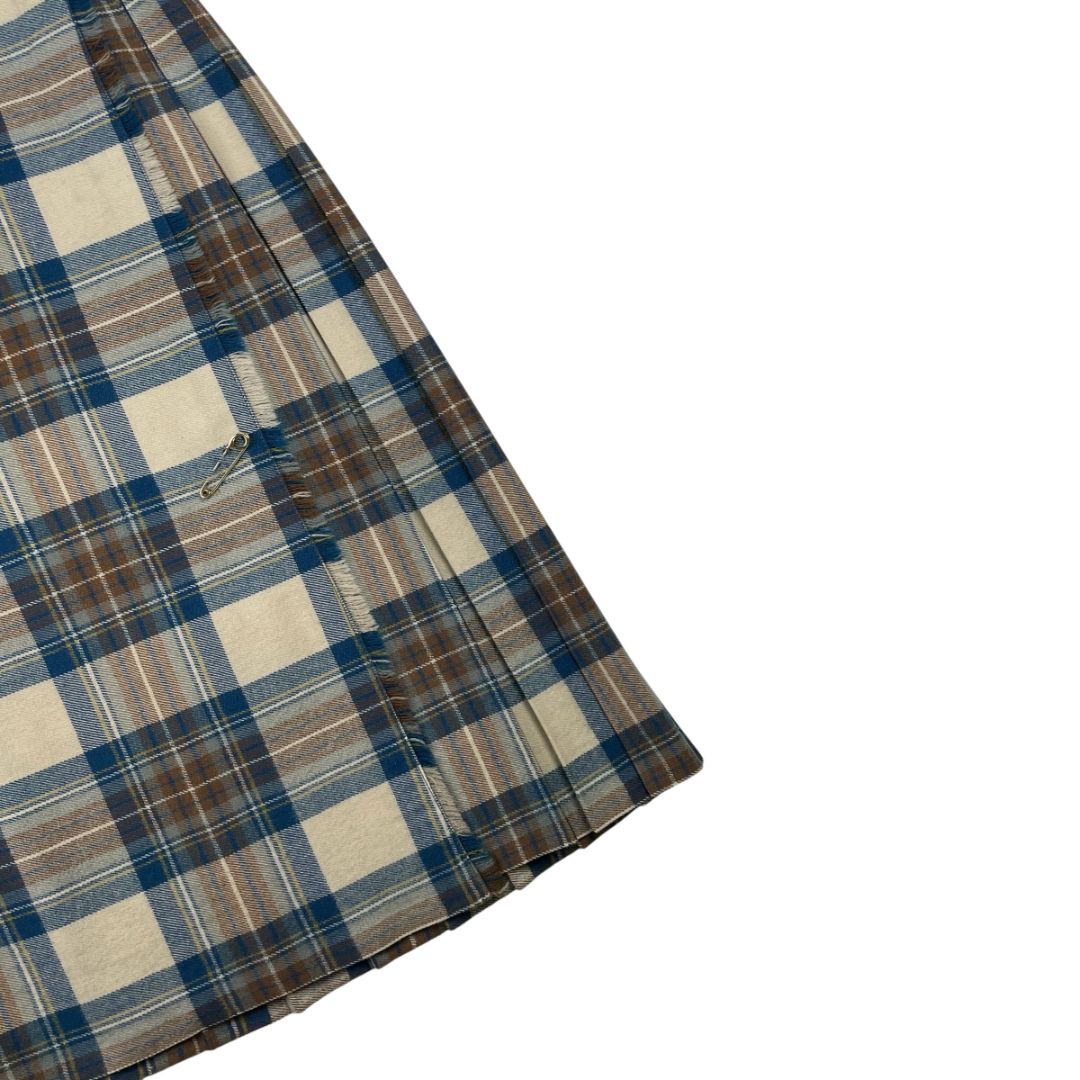 Pollera Quilt  HARRODS  Color Varios Escoces Azul Talle 42
