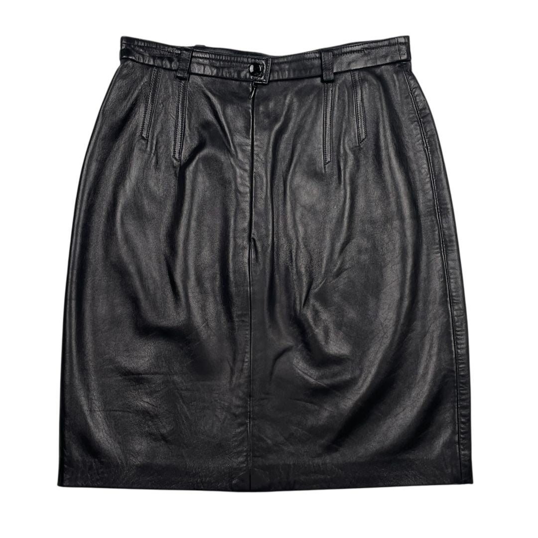 Pollera Media Pierna  ESCADA  Color Negro Talle 36