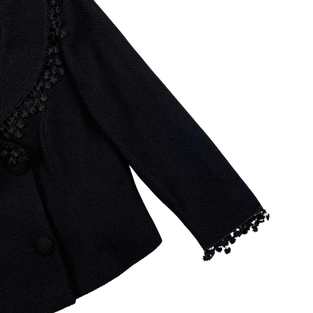 Conjunto X2 Pollera Y Saco  ESCADA  Color Negro Talle 40