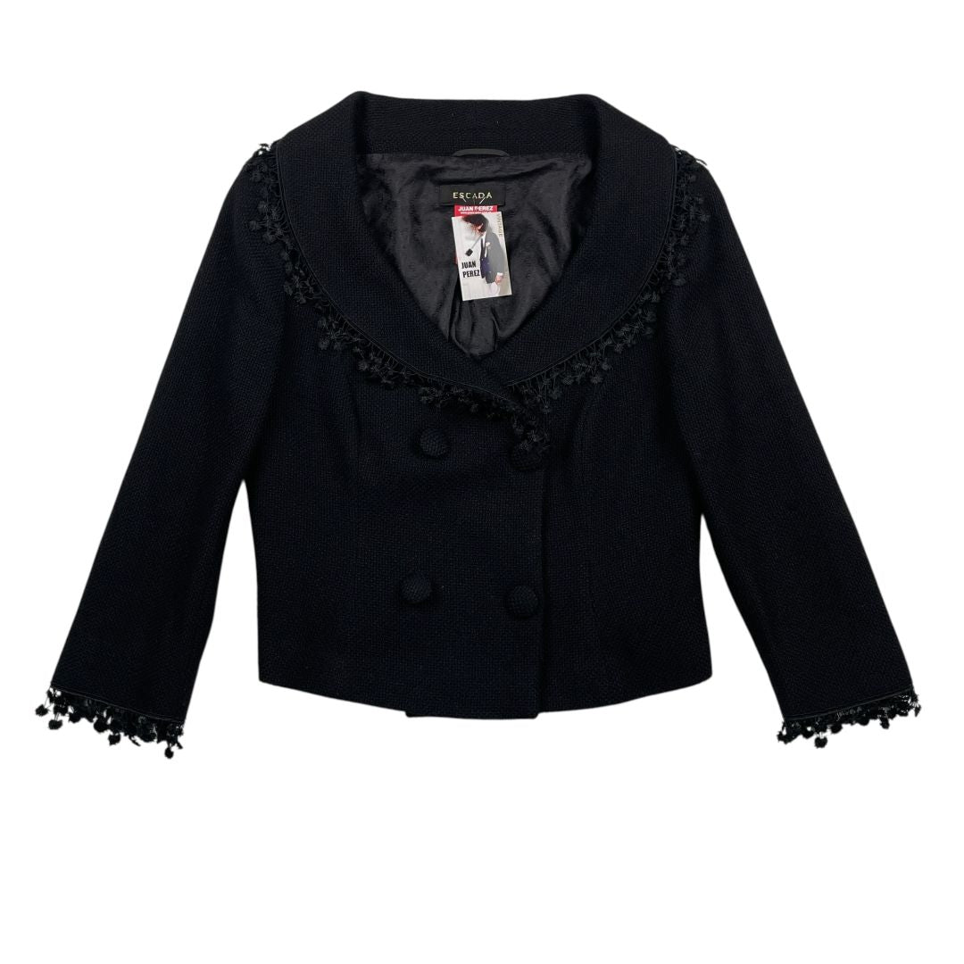 Conjunto X2 Pollera Y Saco  ESCADA  Color Negro Talle 40