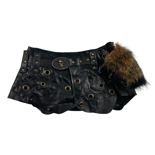 Pollera Mini  SIN MARCA  Color Negro Talle Unico