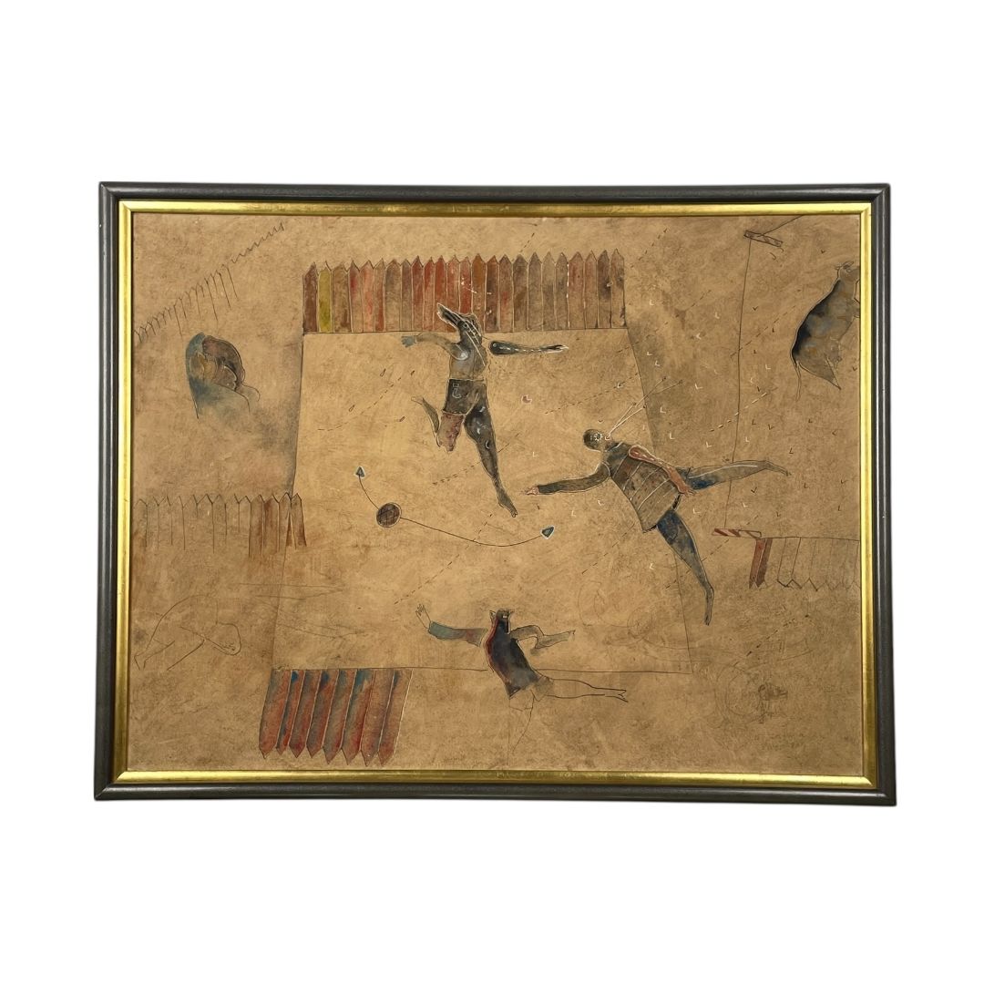 Arte sin Vidrio  ANONIMO  Marron Medida 55cm X 50cm