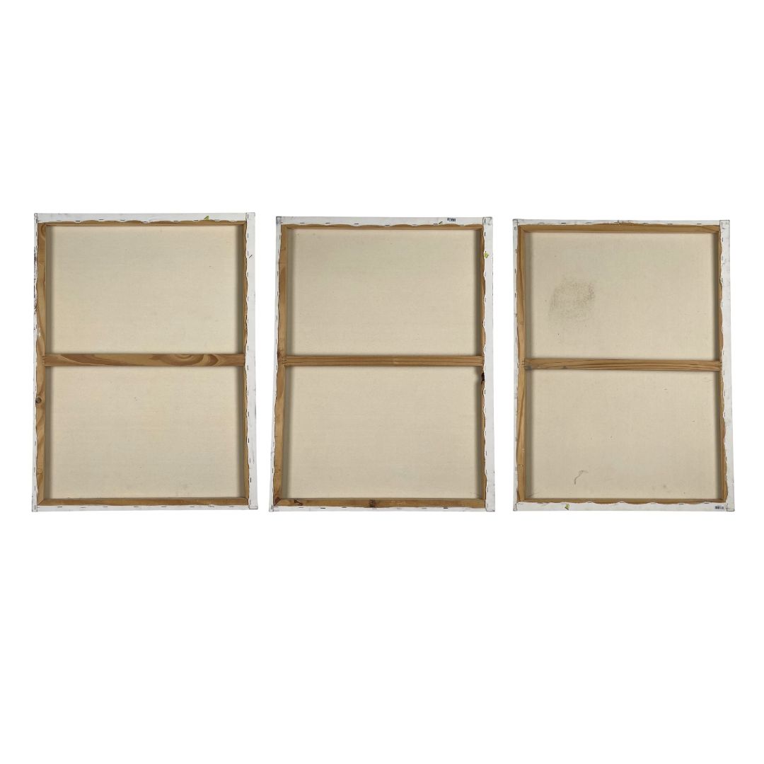 Arte sin Vidrio Triptico  ANONIMO  Varios Medida 80cm X 60cm