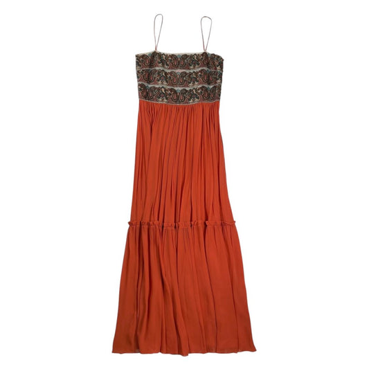 Vestido Sin Manga  MENAGE A TROIS  Color Naranja Talle 42