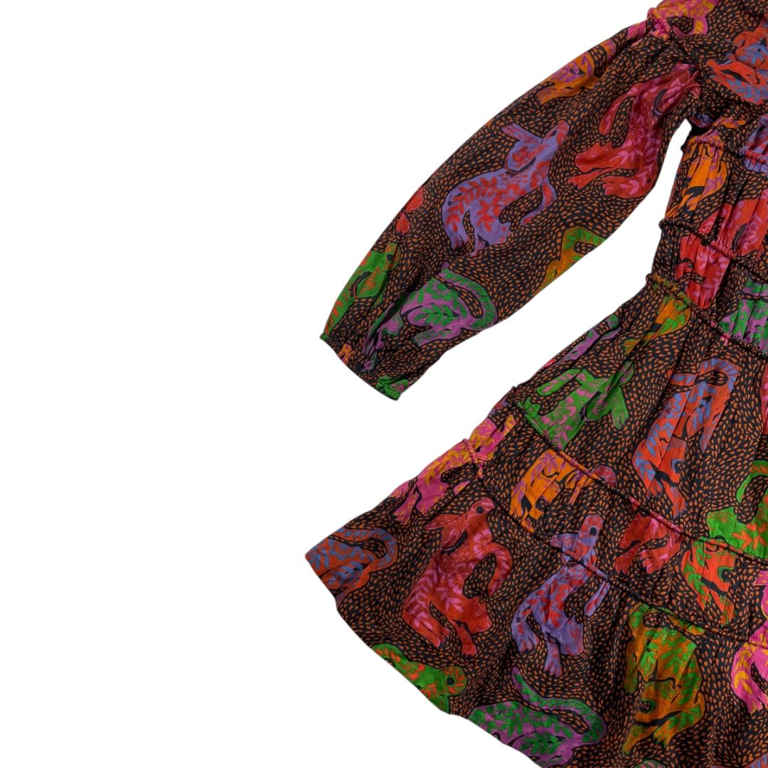 Vestido Manga Larga  FARM  Color Varios  Estampado Talle S