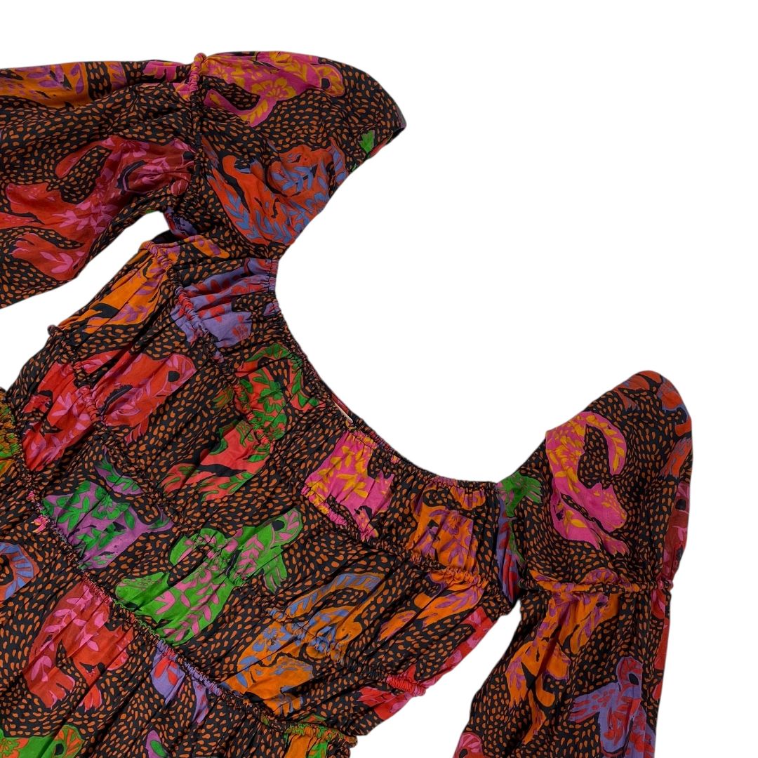 Vestido Manga Larga  FARM  Color Varios  Estampado Talle S