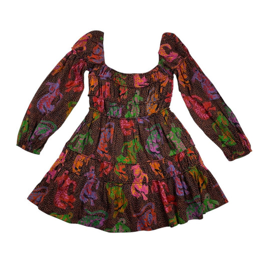 Vestido Manga Larga  FARM  Color Varios  Estampado Talle S