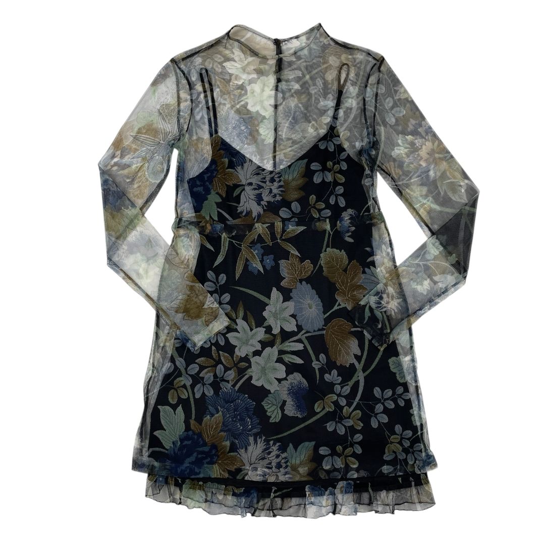 Vestido Manga Larga  KENZO  Color Varios Floral Talle 38