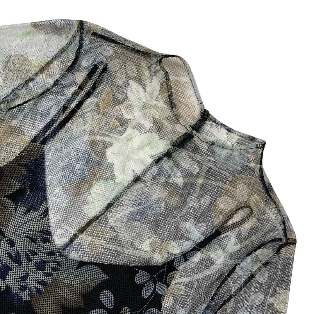 Vestido Manga Larga  KENZO  Color Varios Floral Talle 38