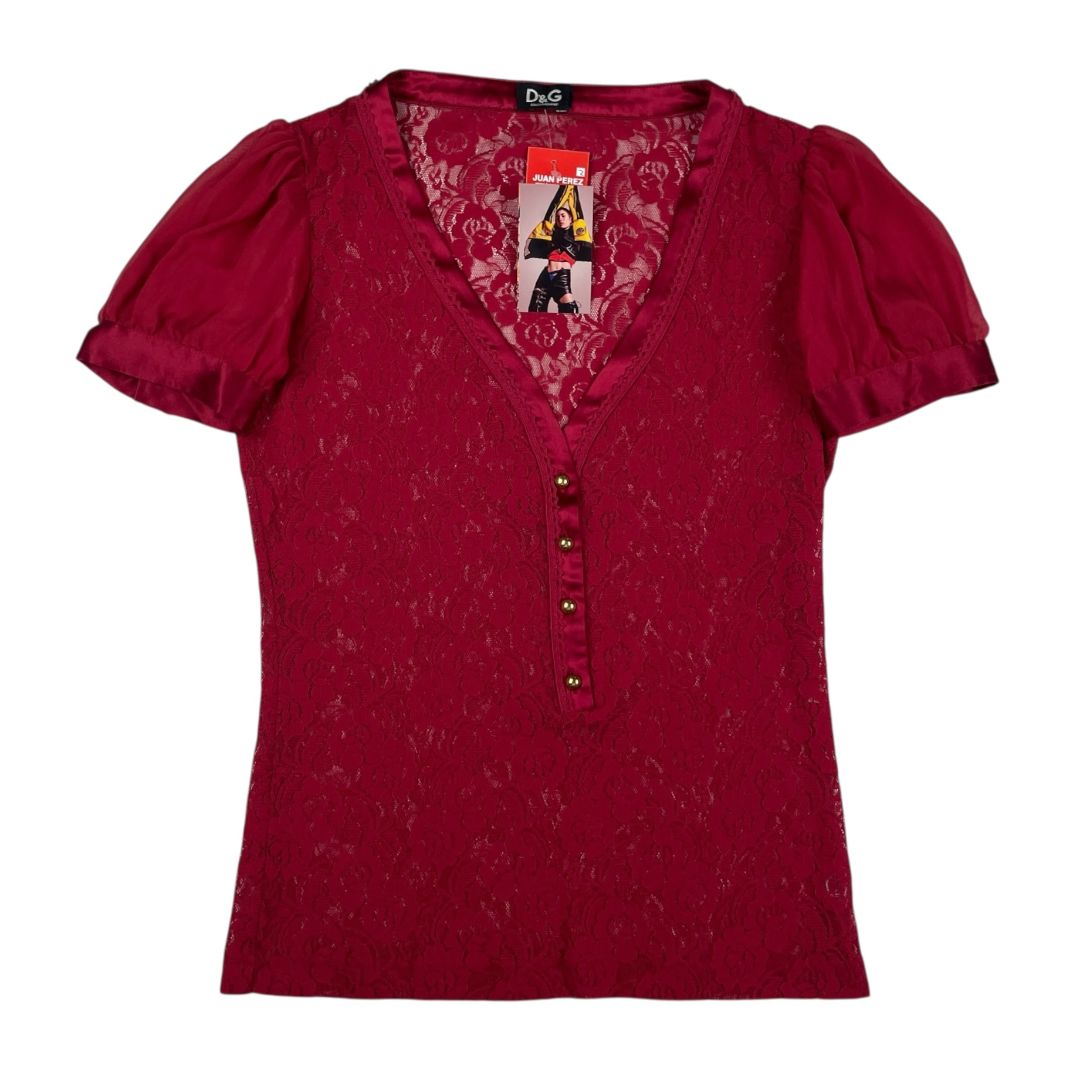 Conjunto X2  DOLCE GABBANA  Color Bordeaux Talle S