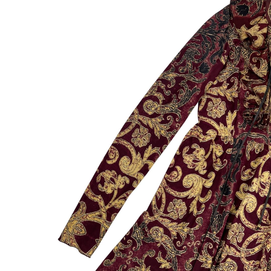 Vestido Manga Larga  ROBERTO CAVALLI  Color Varios  Estampado Talle S