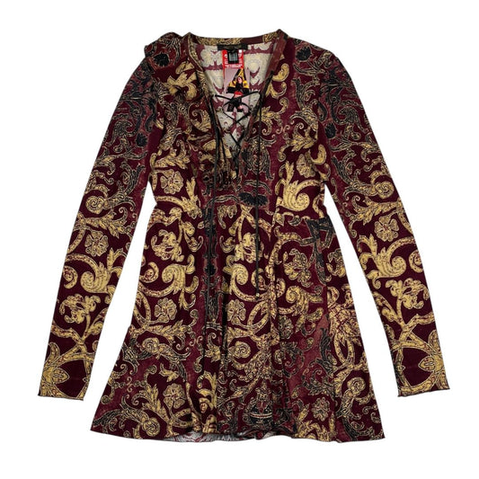 Vestido Manga Larga  ROBERTO CAVALLI  Color Varios  Estampado Talle S