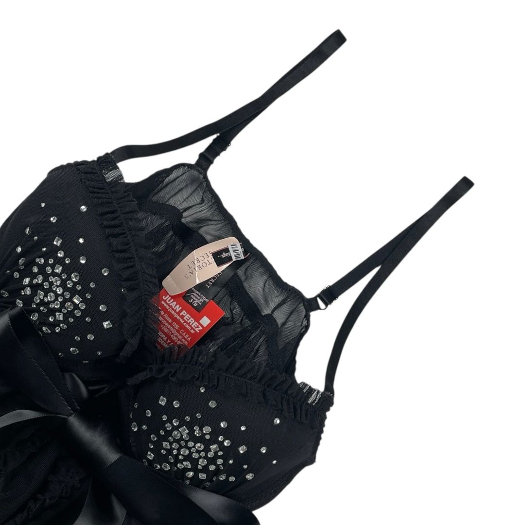 Babydoll  VICTORIA SECRET  Color Negro Talle 34B