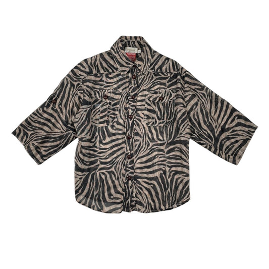 Camisa Manga Corta  ZIMMERMANN  Color Varios  Animal Print Talle 40