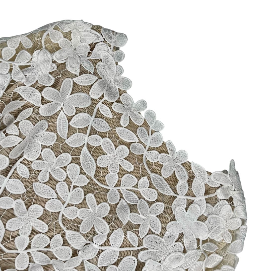 Vestido Manga 3/4  OSCAR DE LA RENTA  Blanco Talle M