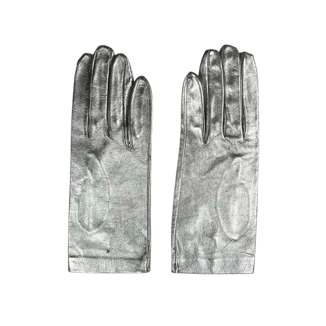 Guantes  SIN MARCA  Plateado Talle Unico