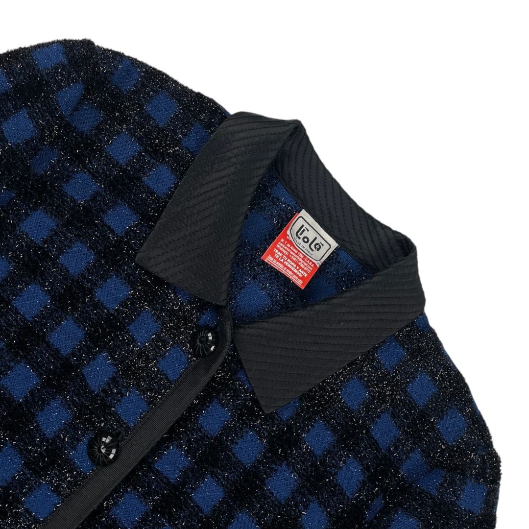 Saco  LIOLA  Color Varios Cuadros Azules Talle M